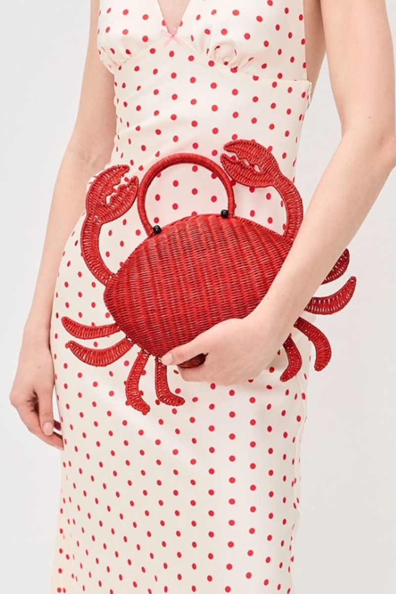 Matteo Crab Wicker Clutch from Serpui 