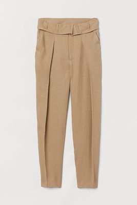 Linen Blend Trousers from H&M