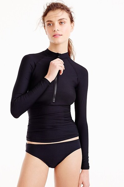 Solid Long-sleeve Rash Guard from J Crew