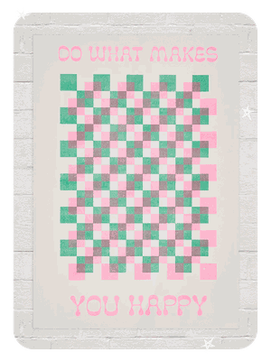 Happy Graphic Poster from Urban Outfitters