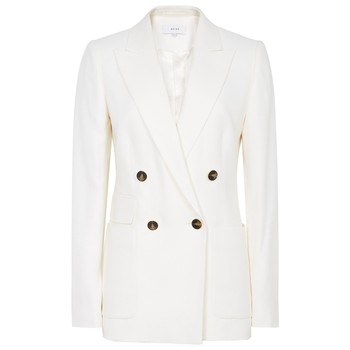 Double Breasted White Blazer, £245 (was £295) | Reiss