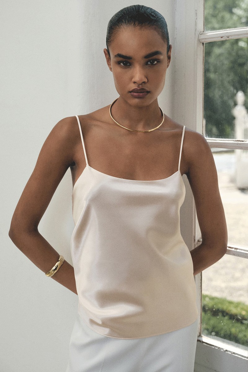 Satin Top With Straps