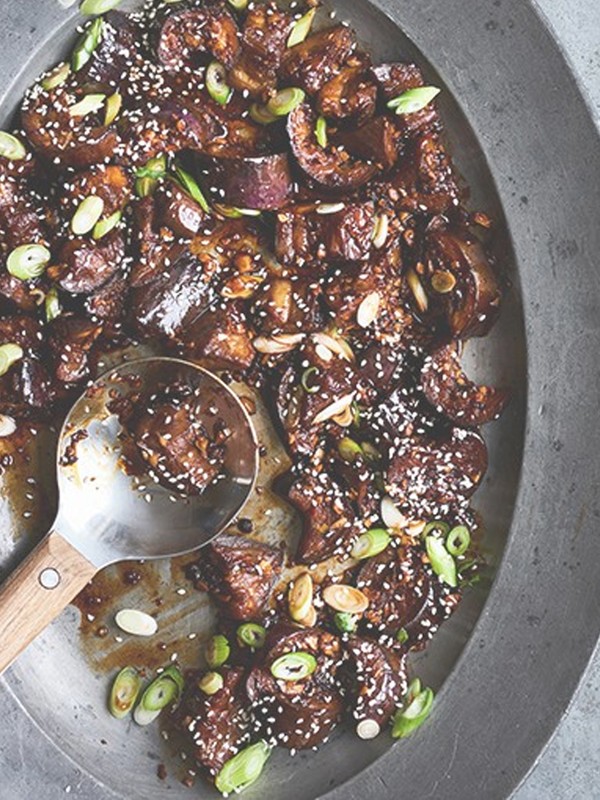 Braised Spicy Aubergines