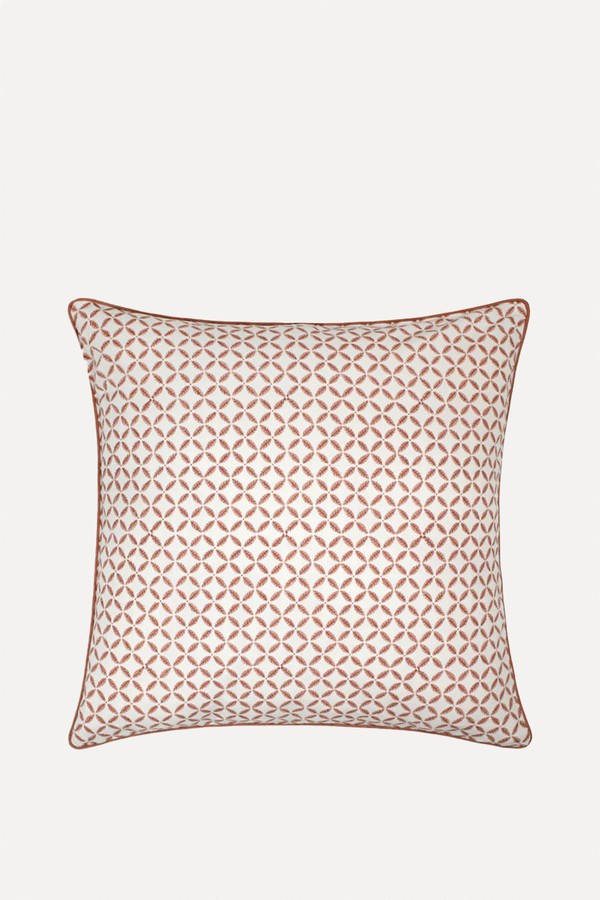 Arriate Block Print Outdoor Cushion from Birdie Fortescue