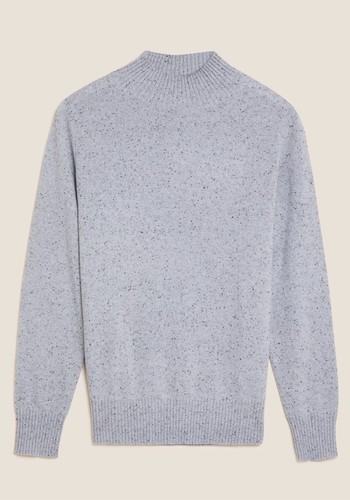 Pure Cashmere Funnel Neck Jumper