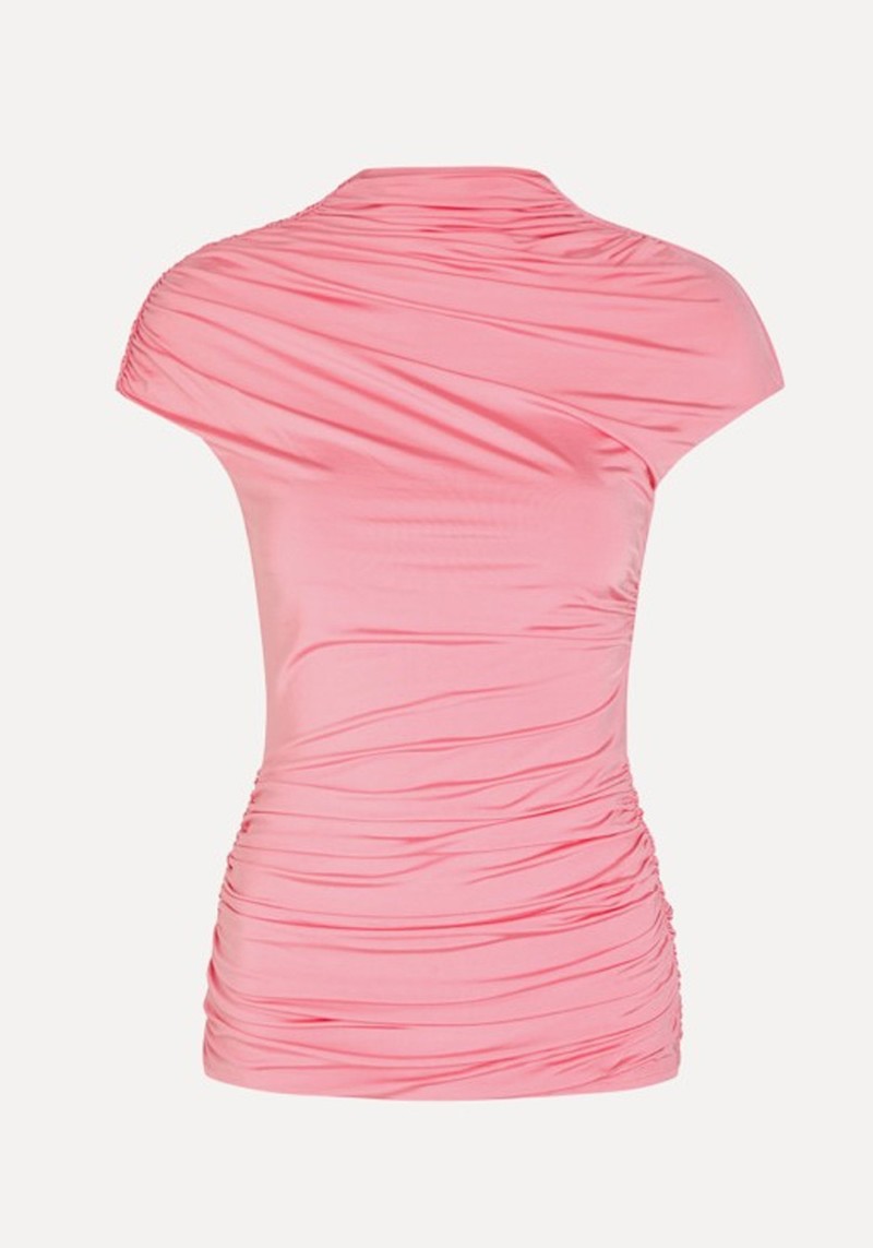 Gathered Stretch-Jersey Top* 