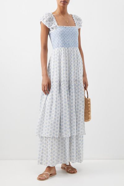 Anzie Floral Cotton-Lawn Maxi Dress from LoveShackFancy