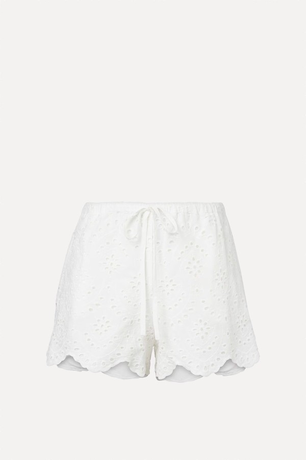 Cruse Broderie Anglaise Cotton Shorts from Poupette St Barth