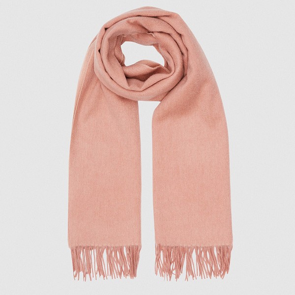 Wool Cashmere Blend Cotton Scarf from Reiss