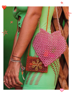 Beaded Heart Crossbody Bag, £22 | Urban Outfitters