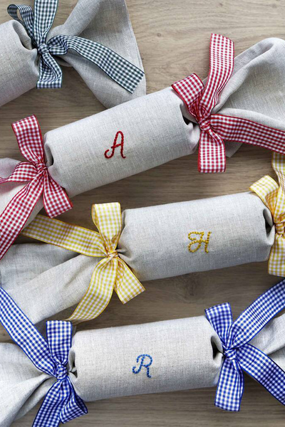 Reusable Christmas Cracker Napkin Initial Craft Kit