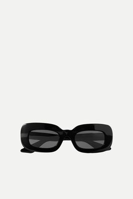 1966c Oversized Rectangular-Frame Acetate Sunglasses from Khaite X Oliver Peoples
