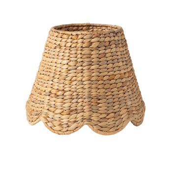 Scalloped Water Hyacinth Lampshade from Maison Maison Design