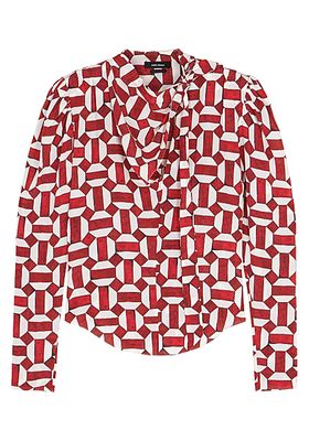 Afavallia Printed Stretch-Silk Blouse from Isabel Marant