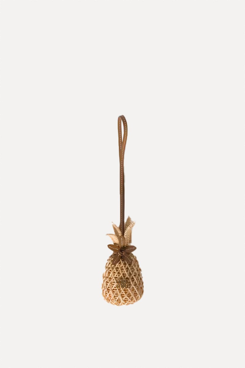 Pineapple Bag Keychain from Miu Miu