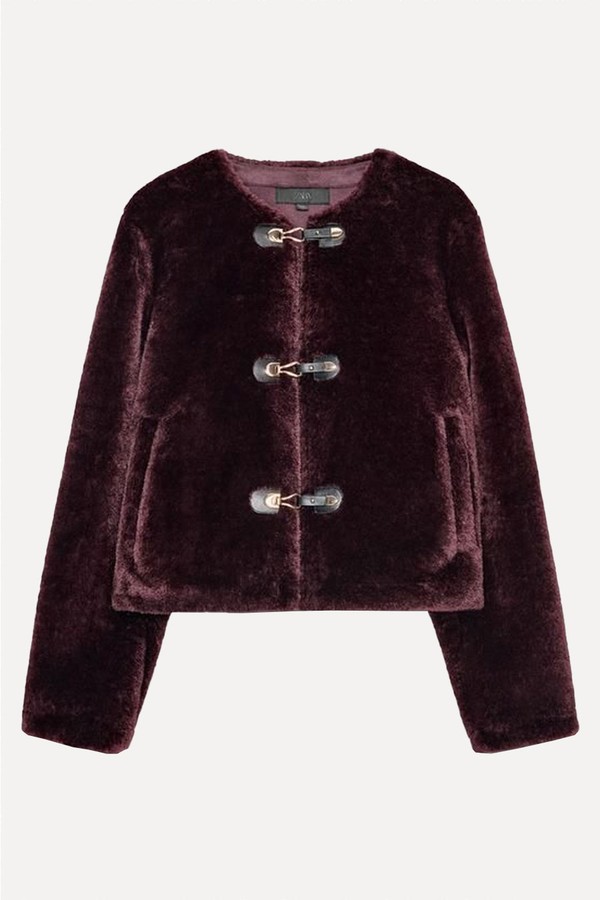 Double-Faced Jacket With Toggles from Zara