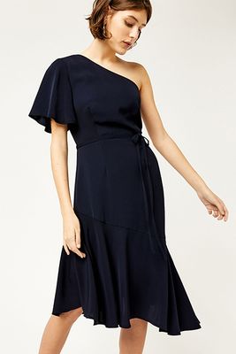 One Shoulder Asymmetric Dress from Warehouse