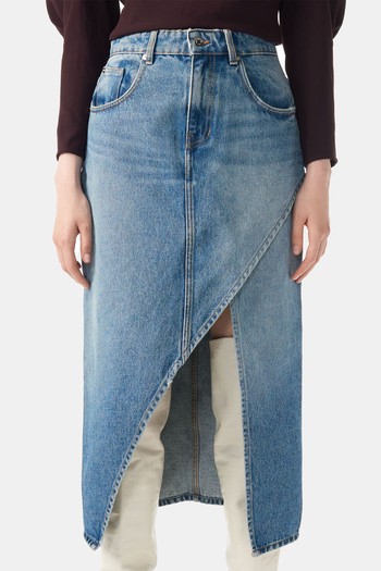 Birwa Denim Midi Skirt from Iro