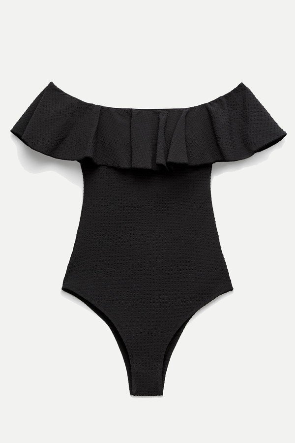 Seersucker Swimsuit  from Oysho