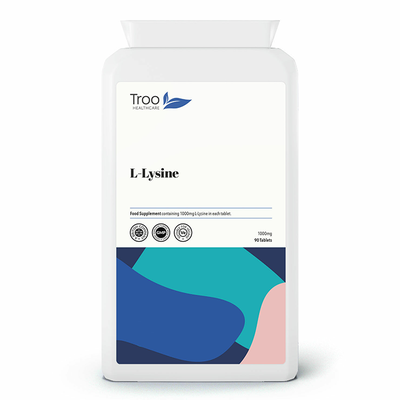 L-Lysine 1000mg 90 Tablets from Troo Healthcare