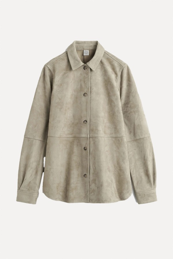 Soft Suede Shirt Desert from Toteme