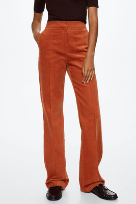 Flared Corduroy Trousers from Mango