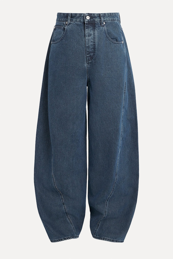 Curved-Seam Wide-Leg Jeans from Jacquemus