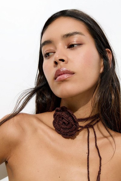 Crochet Floral Choker   from Pull & Bear