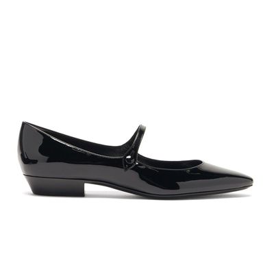 Sixtine Patent-Leather Mary Jane Flats from Saint Laurent