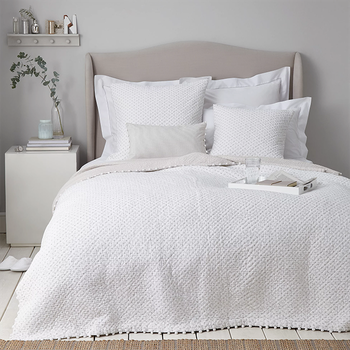 Brittany Quilt & Cushion Cover from The White Company