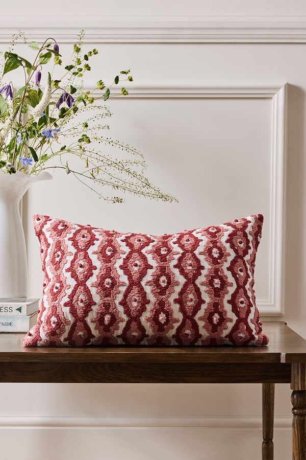 Marrakesh Embroidered Feather Filled Cushion from Nina Campbell