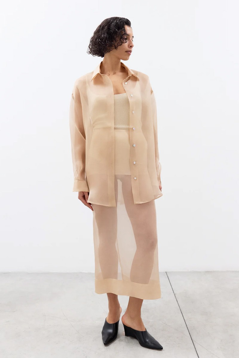Iona Oversize Organza Shirt from Ely Ely