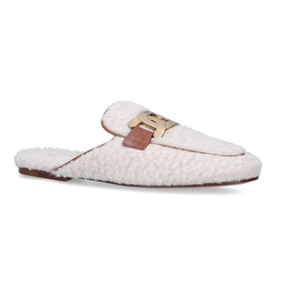 Shearling-Leather Slippers from Tod's