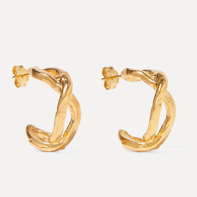 Gold-Plated Hoop Earrings from Alighieri