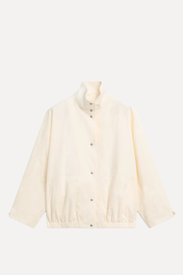 Oversize Bomber Jacket With Snap Buttons from Massimo Dutti