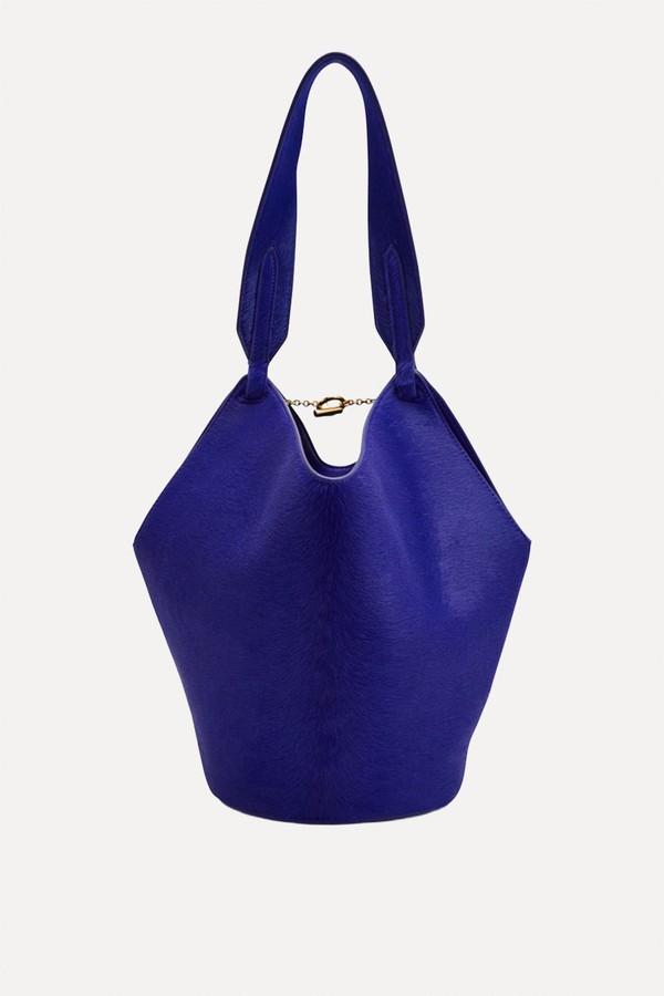 Lotus Mini Suede Tote Bag  from Khaite