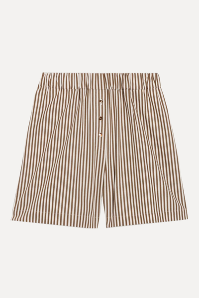 Bronze Striped Shorts from Claudie Pierlot