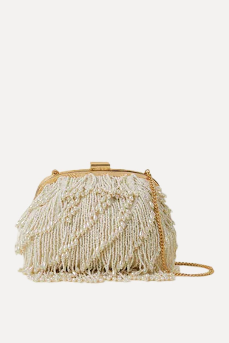 Bridal Pearl Tassel Clutch Bag from Accessorize