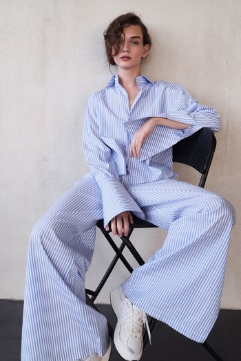 Slit Cuff Pants Stripe, €265 | Woera 