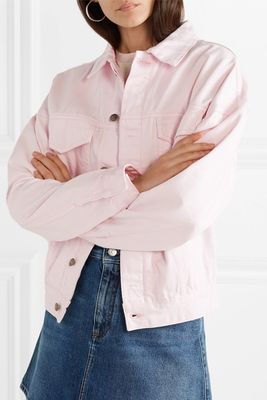 Pink Double Denim Jacket from Double Rainbouu