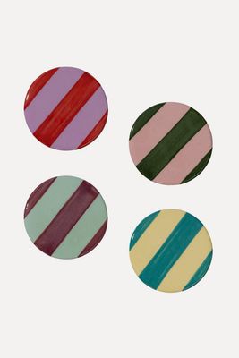 Berlingot Stripe Coasters Set Of 4 from Vaisselle