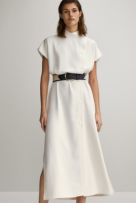 Dress With Side Buttons from Massimo Dutti