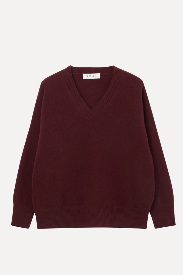 V-Neck Knitted Jumper from Róhe