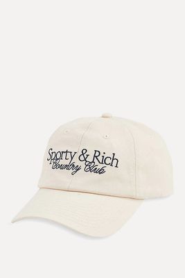 Country Club Logo-Embroidered Baseball Cap from Sporty & Rich