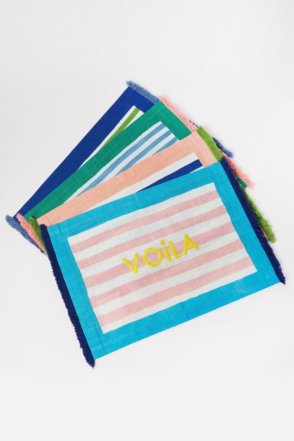Voila Fringed Placemat from Oliver Bonas