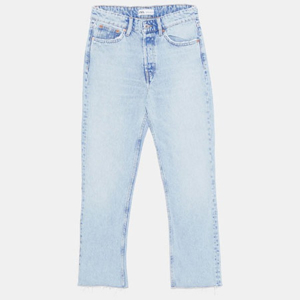 Hi Rise Straight Leg Jeans from Zara