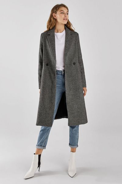 Straight Long Coat from Bershka