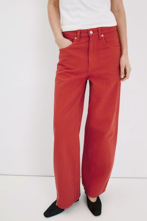 Mid-Rise Balloon Jeans