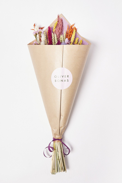 Ione Purple Dried Flower Bouquet from Oliver Bonas