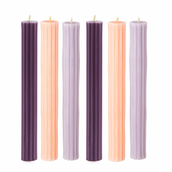 The 'Purples' Pack Of Beeswax Candles from Matilda Goad